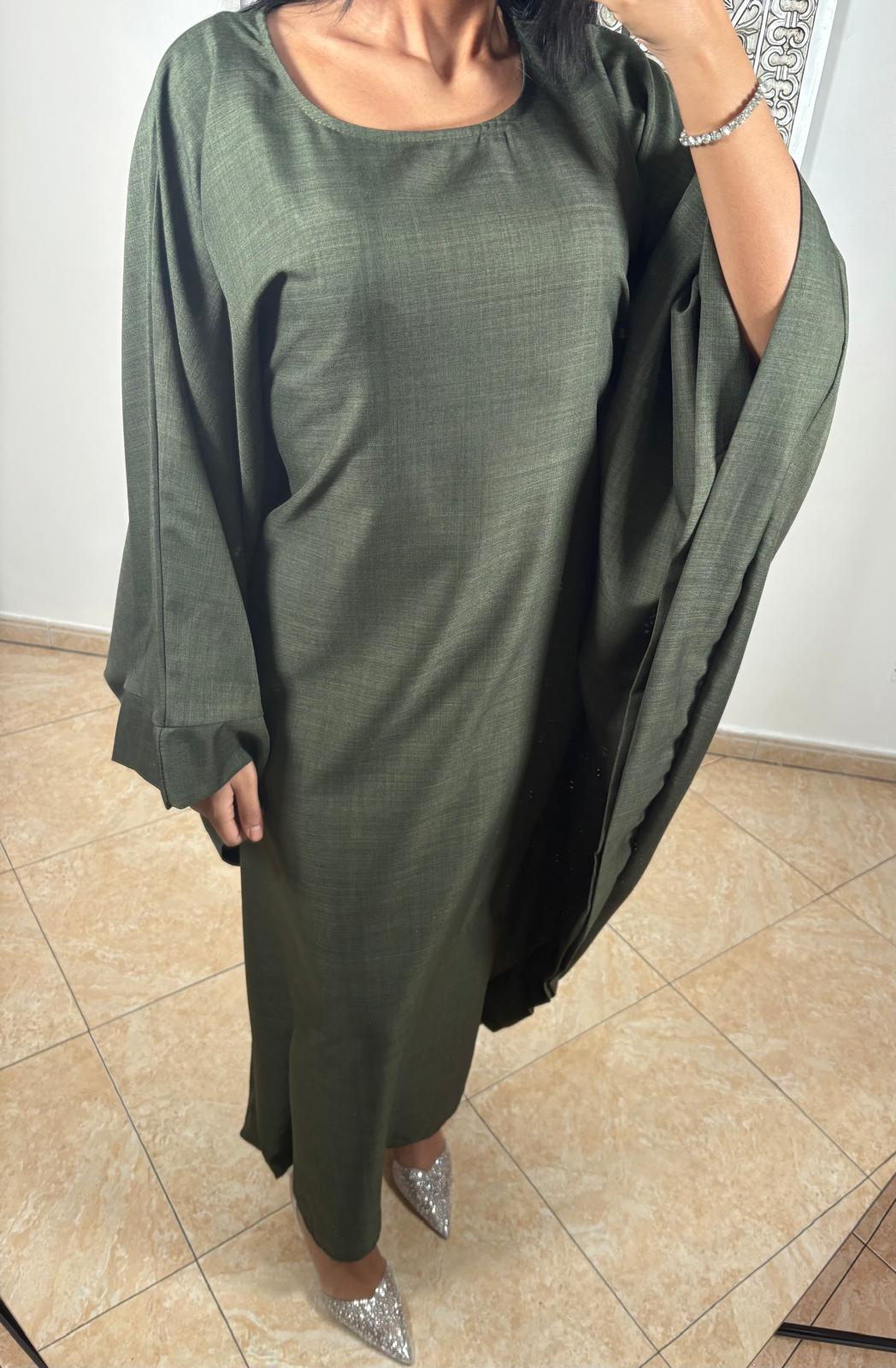 Abaya Papillion KAKI