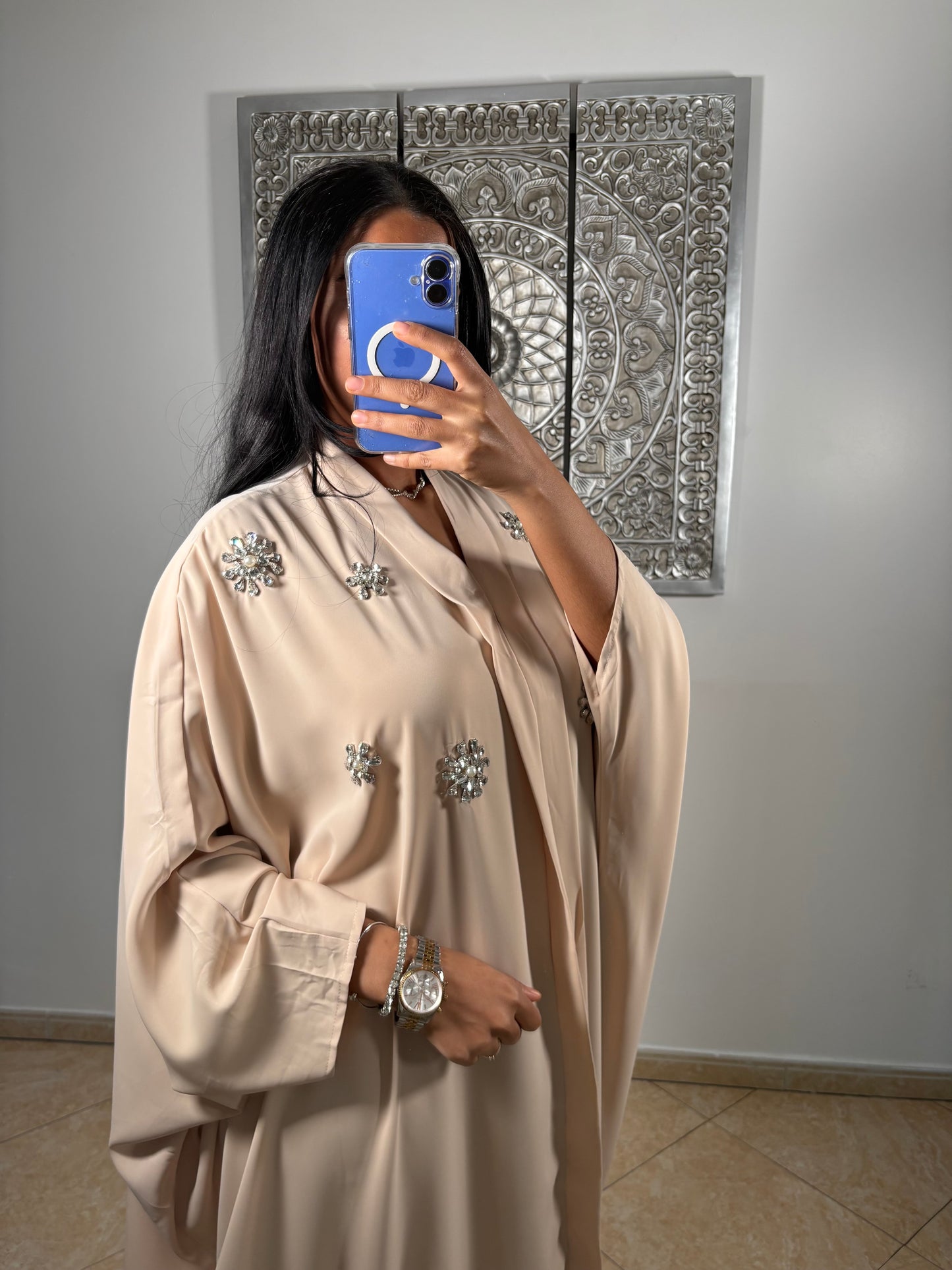 Abaya Cristal CRÈME